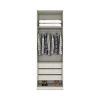 Guarda Roupa Modulado 2 Portas Espelho 3 Gavetas - 3