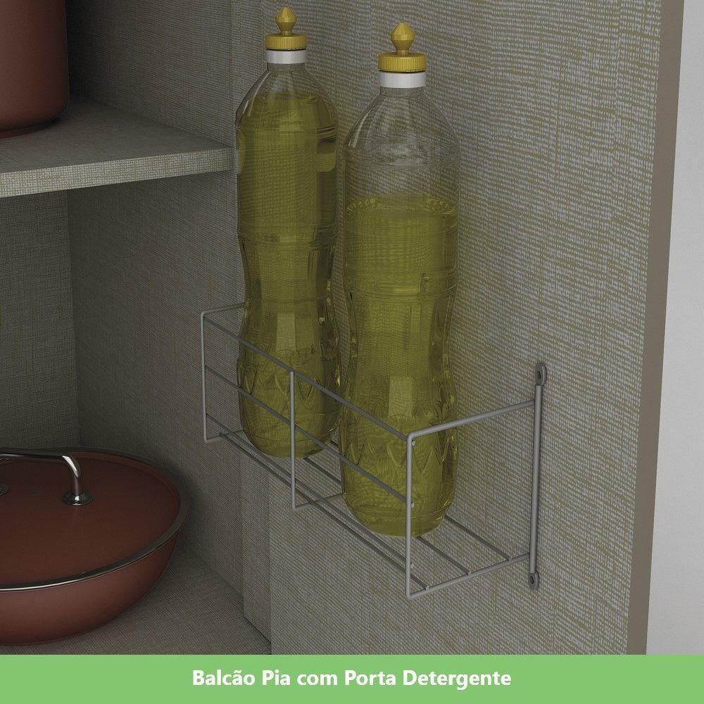 Cozinha Completa 6 Peças Com Aéreo De Vidro Lora Casa 812 Duna Com Cristal - 2