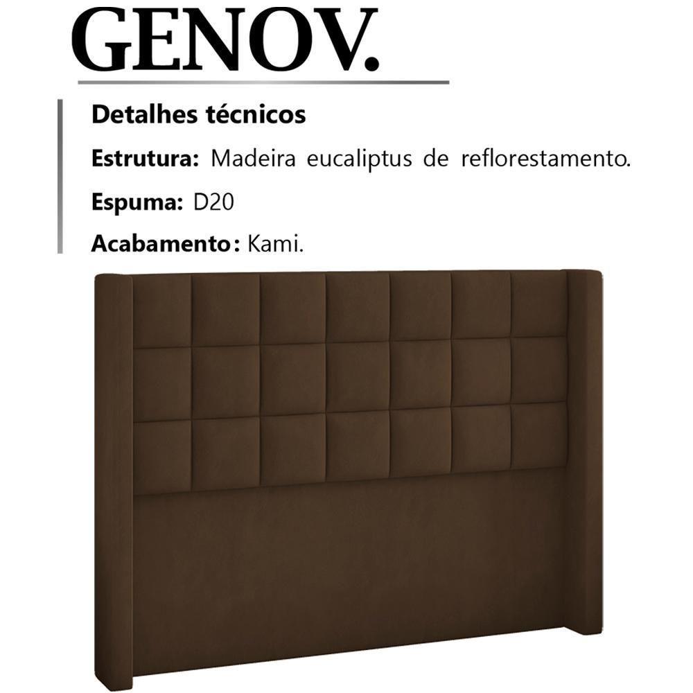 Cabeceira Queen 160 Cm Genov Veludo Sl 942 Peer Sl 942 - 7