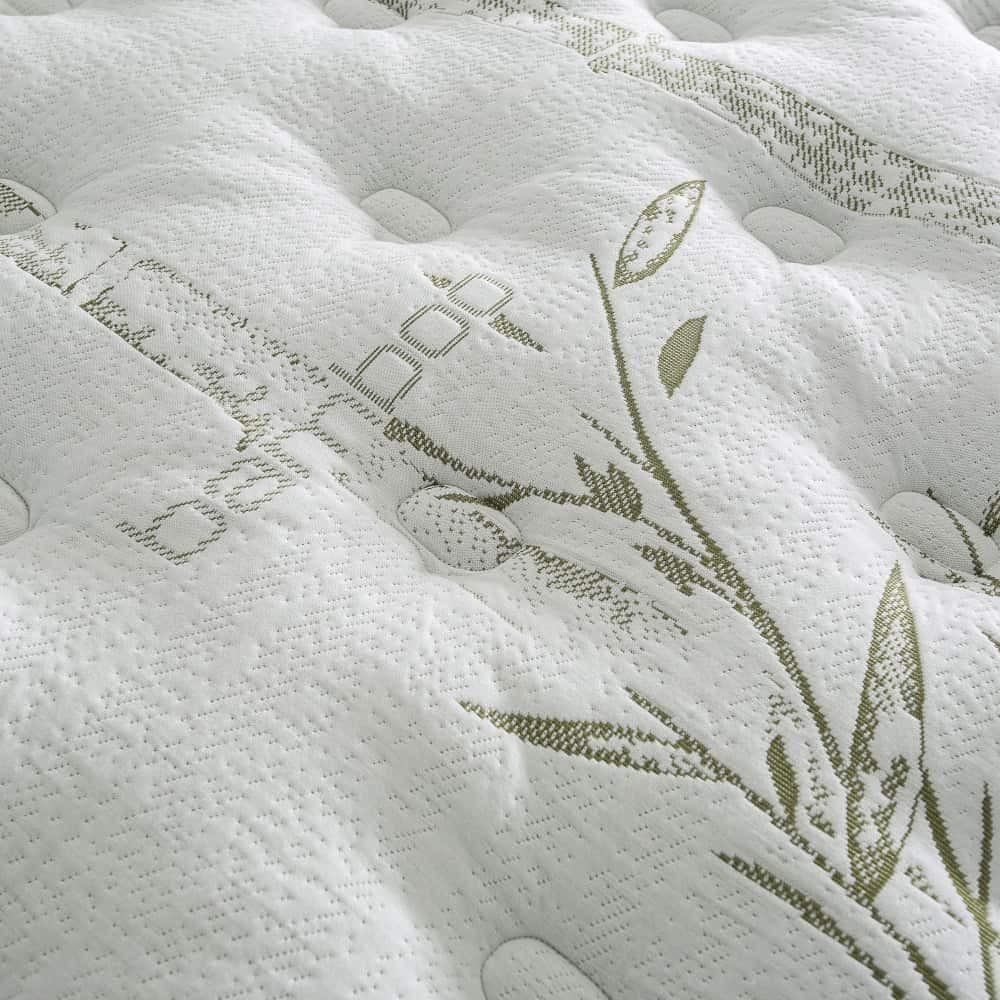 Cama Box Queen Herval Imperatore Eco Bamboo 158X198X73Cm Molas Ensacadas - Marrom - 5