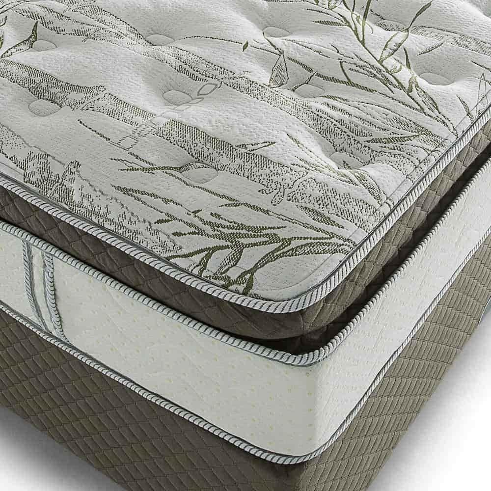 Cama Box Queen Herval Imperatore Eco Bamboo 158X198X73Cm Molas Ensacadas - Marrom - 6