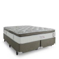 Cama Box Queen Herval Imperatore Eco Bamboo 158X198X73Cm Molas Ensacadas - Marrom - 2