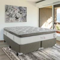 Cama Box Queen Herval Imperatore Eco Bamboo 158X198X73Cm Molas Ensacadas - Marrom - 3