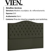 Cabeceira Casal 140 Cm Vien Linho Sl 74 Peer Sl 74 - 7