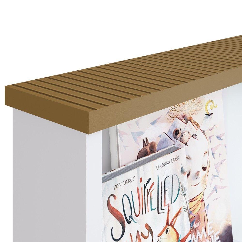 Cômoda Infan. 1 Porta 4 Gavetas C/ Espelho House A05 Branco - 4