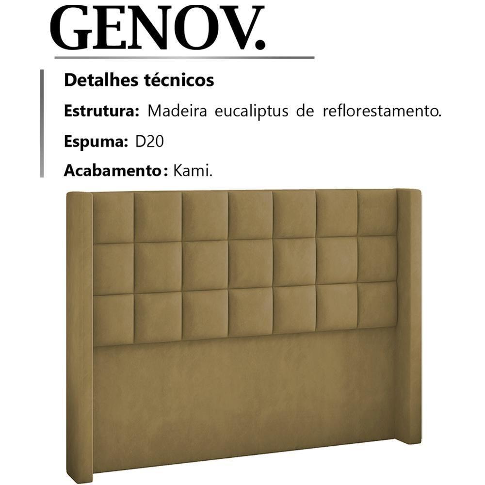 Cabeceira Queen 160 Cm Genov Veludo Sl 945 Peer Sl 945 - 7