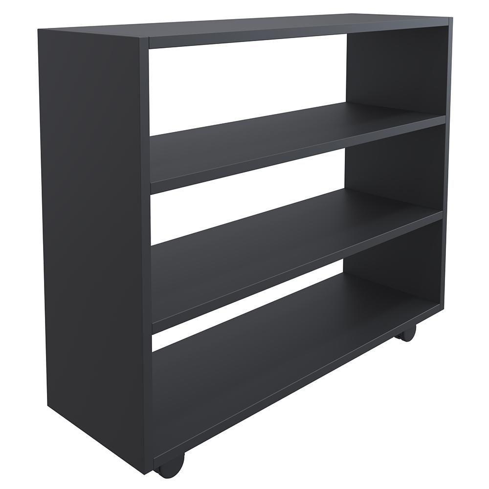 Sapateira Organizador Com 3 Prateleiras Pérola Preto - 2