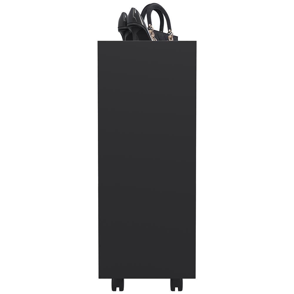 Sapateira Organizador Com 3 Prateleiras Pérola Preto - 3