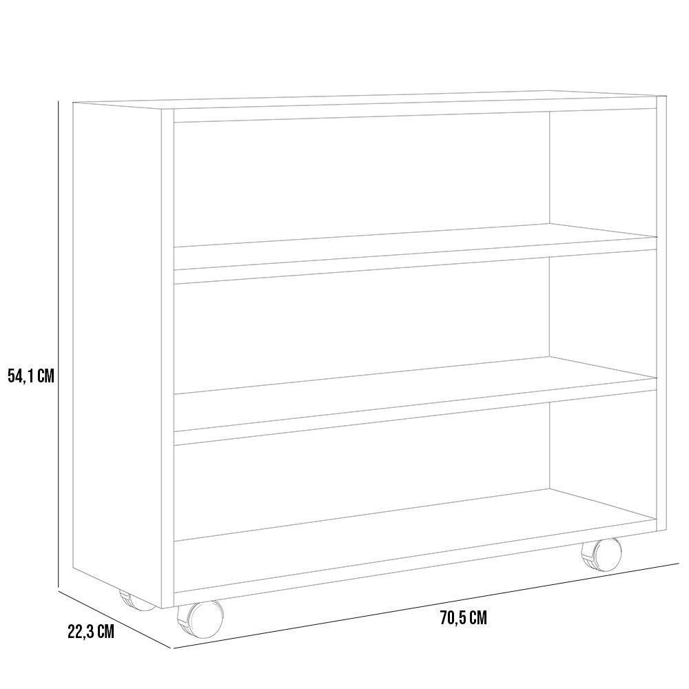 Sapateira Organizador Com 3 Prateleiras Pérola Preto - 6