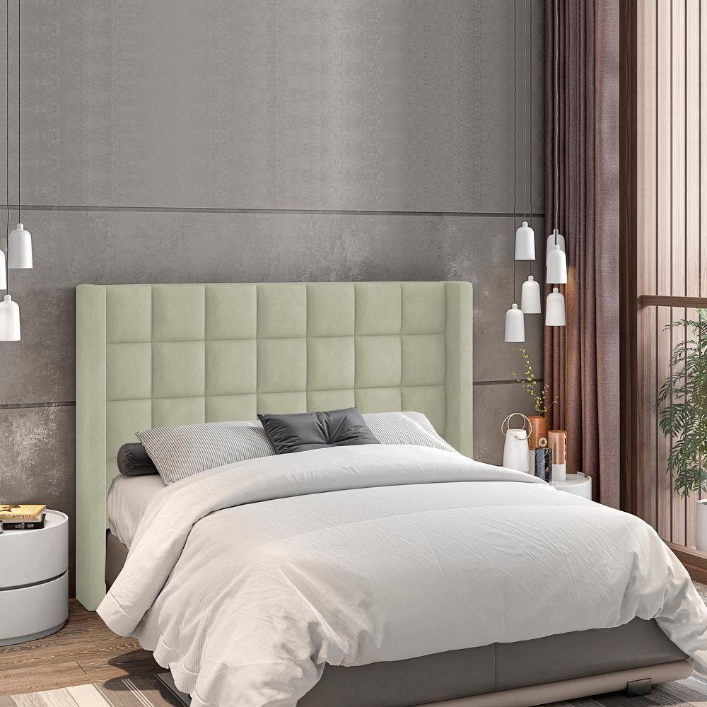 Cabeceira Queen 160 Cm Genov Veludo Sl 940 Peer Sl 940 - 4
