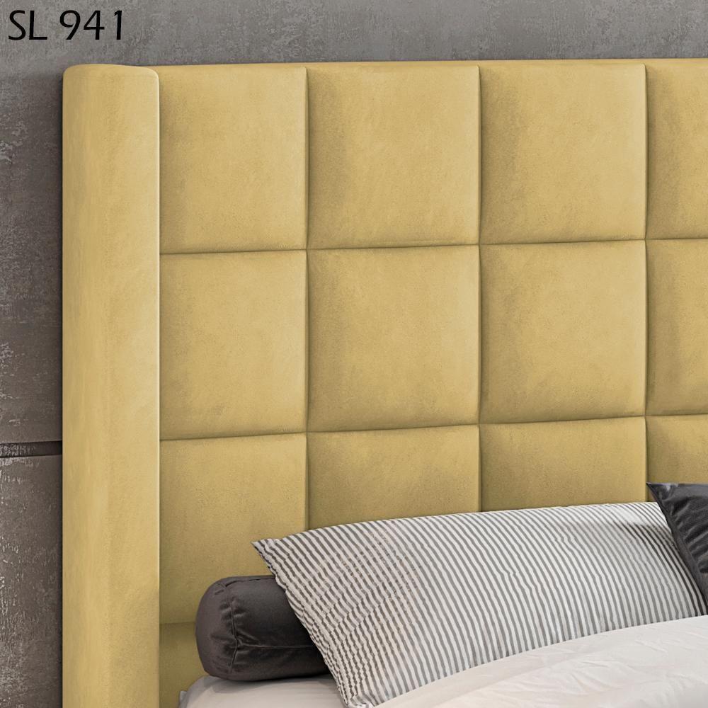 Cabeceira Queen 160 Cm Genov Veludo Sl 941 Peer Sl 941 - 7