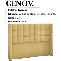 Cabeceira Queen 160 Cm Genov Veludo Sl 941 Peer Sl 941 - 11