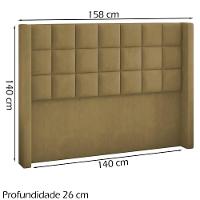Cabeceira Casal 140 Cm Genov Veludo Sl 945 Peer Sl 945 - 7