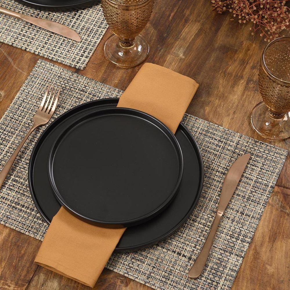 Jogo Americano Copa E Cia Avulso Trama Verde Com Palha - 4