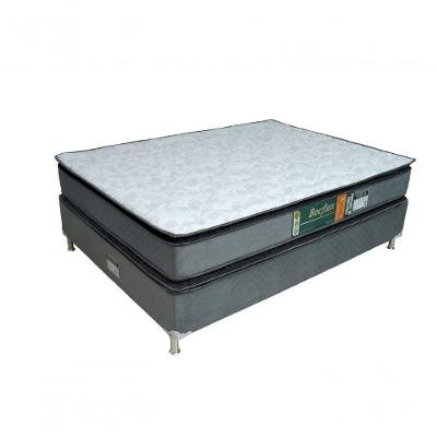 Conjunto Cama Box E Colchão Casal Becflex Pillow