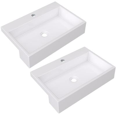 Kit 02 Cubas Banheiro Lavabo Xrt55 C01 Branco