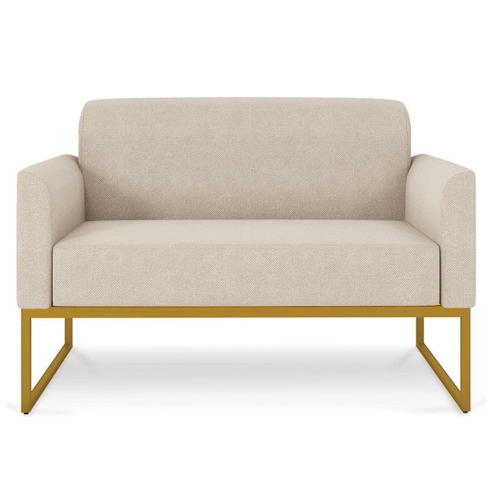 Namoradeira 02 Lugares Linho Dourado Cor A27 Areia - 5