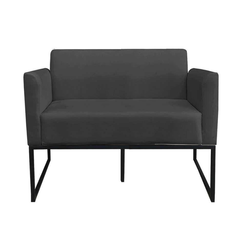 Namoradeira Marisa Suede Preto Preto - 5