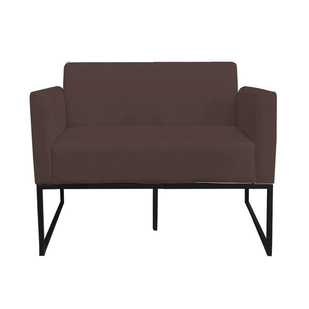 Namoradeira Marisa Suede Marrom Preto - 5