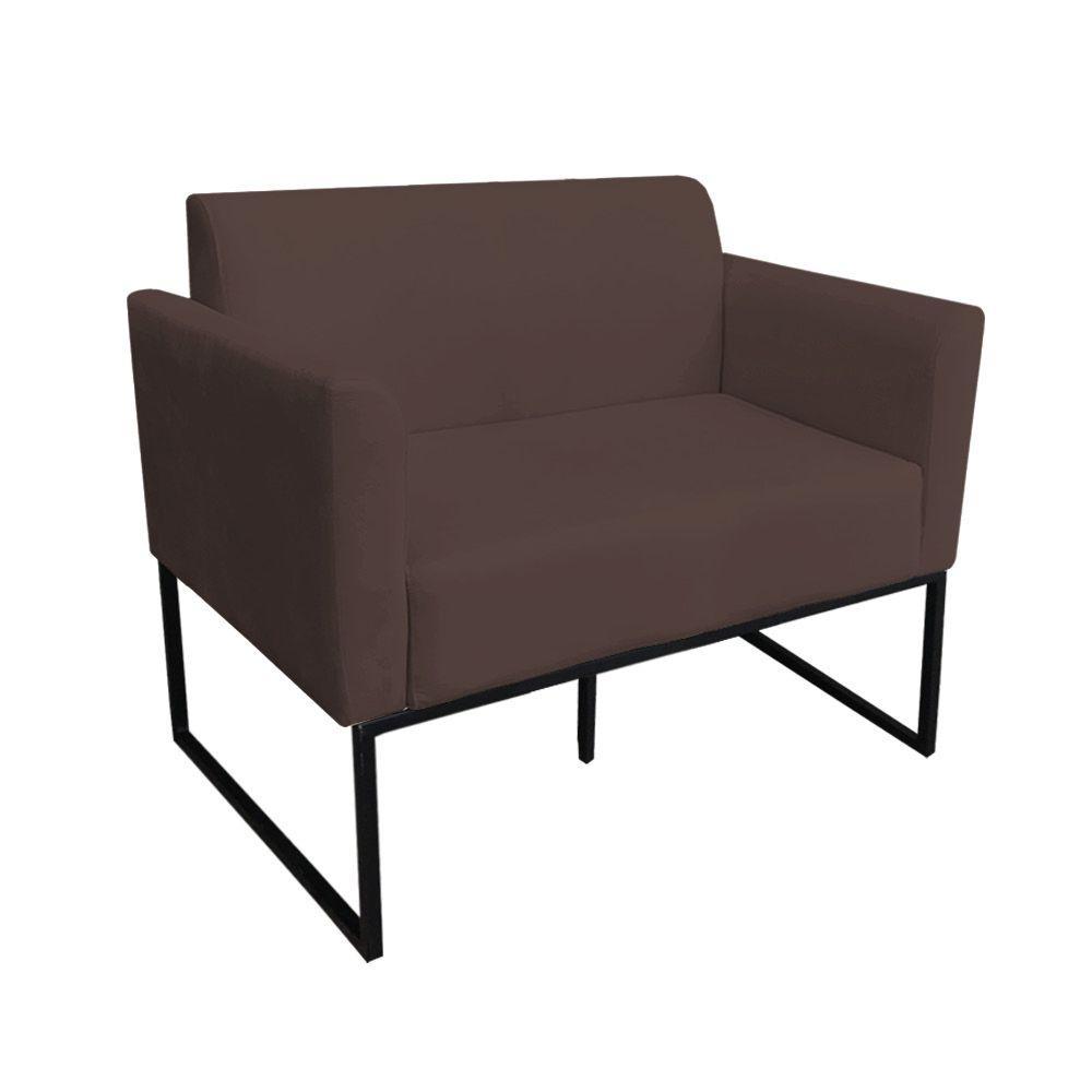 Namoradeira Marisa Suede Marrom Preto - 7