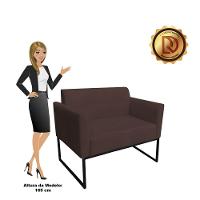 Namoradeira Marisa Suede Marrom Preto - 1