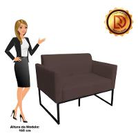 Namoradeira Marisa Suede Marrom Preto - 3