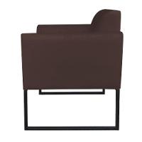 Namoradeira Marisa Suede Marrom Preto