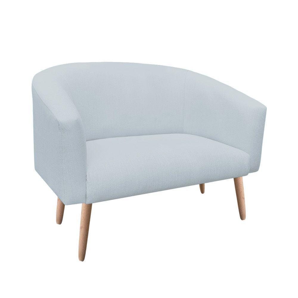 Namoradeira Stella 02 Lugares Linho Cinza Claro A05 - 1