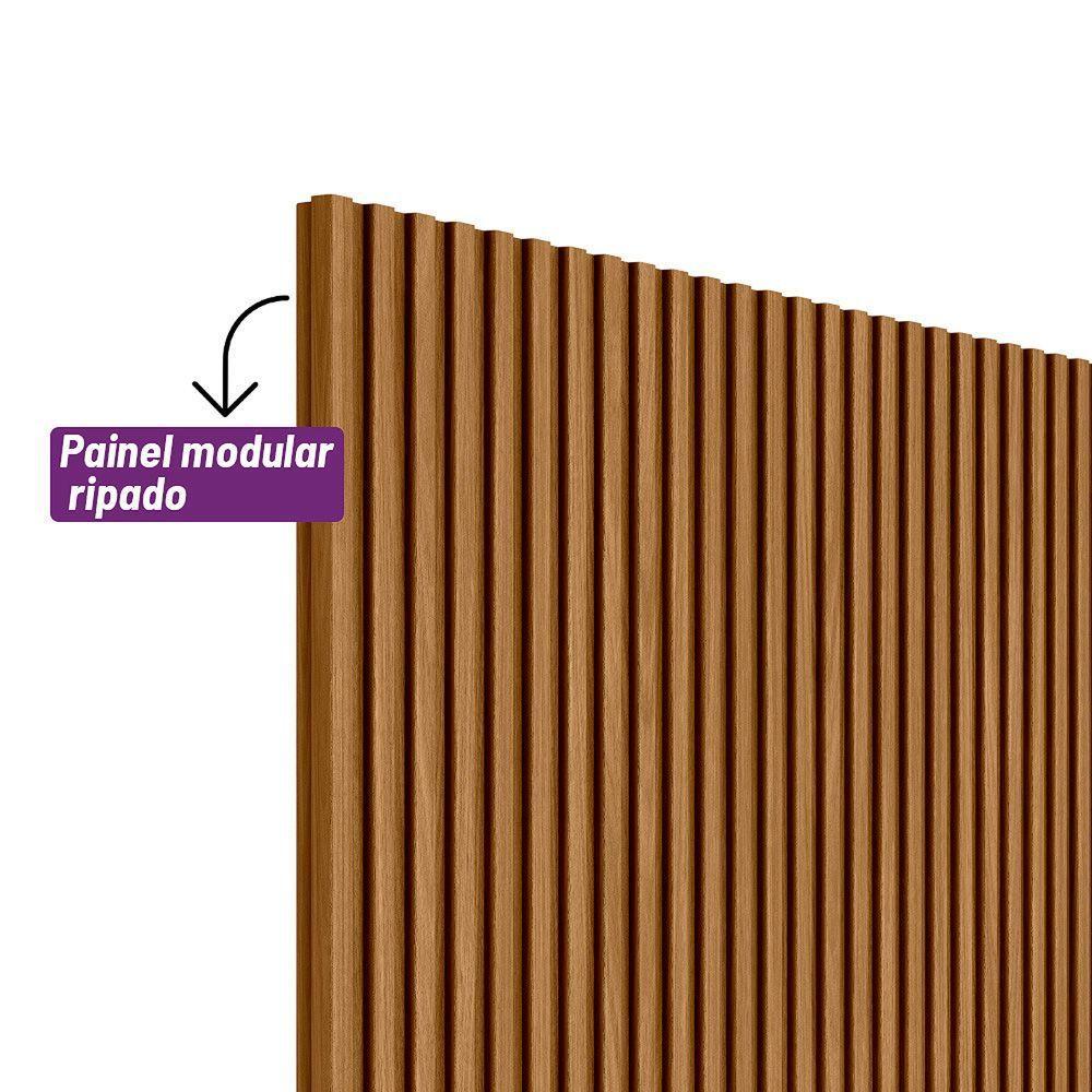 Painel Ripado Modular Marisa Nature Fosco 220x250 Cm - D'rossi - 4