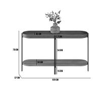 Buffet Aparador Isi Nature Fosco E Couro Caramelo 139x79 Cm L04 - D'rossi - 2
