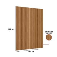 Painel Ripado Modular Marisa Nature Fosco 180x250 Cm - D'rossi - 2