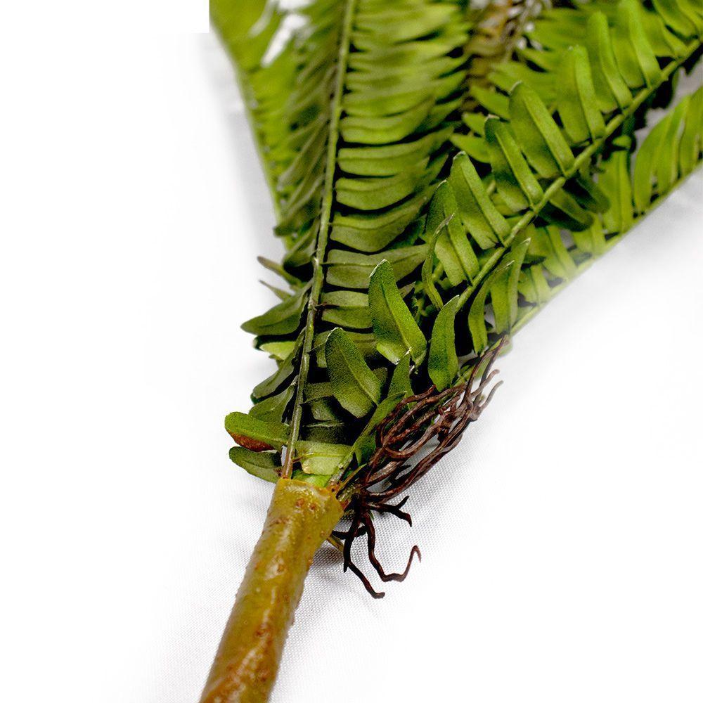 Samambaia Folhagem Artificial Com Print Verde 10x65 Cm - D'rossi - 3