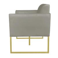 Namoradeira Marisa Suede Dourado Marrom Rato