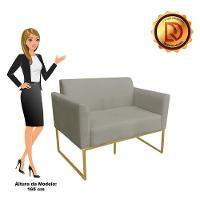 Namoradeira Marisa Suede Dourado Marrom Rato - 6