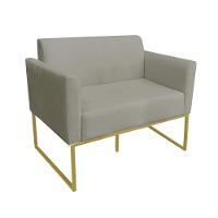 Namoradeira Marisa Suede Dourado Marrom Rato - 8