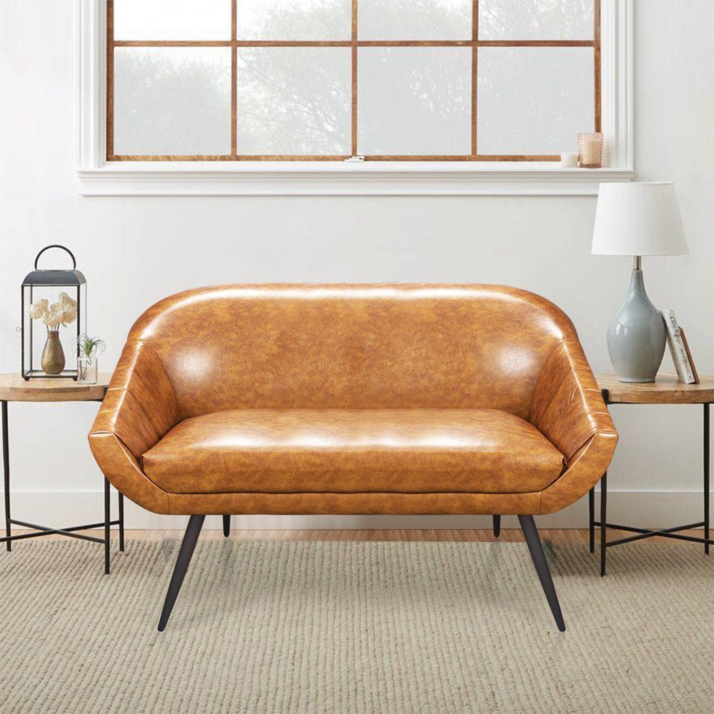 Kit 01 Namoradeira 02 Lugares E 01 Poltrona Giovana Corano Nozes Pés Palito De Ferro - 9