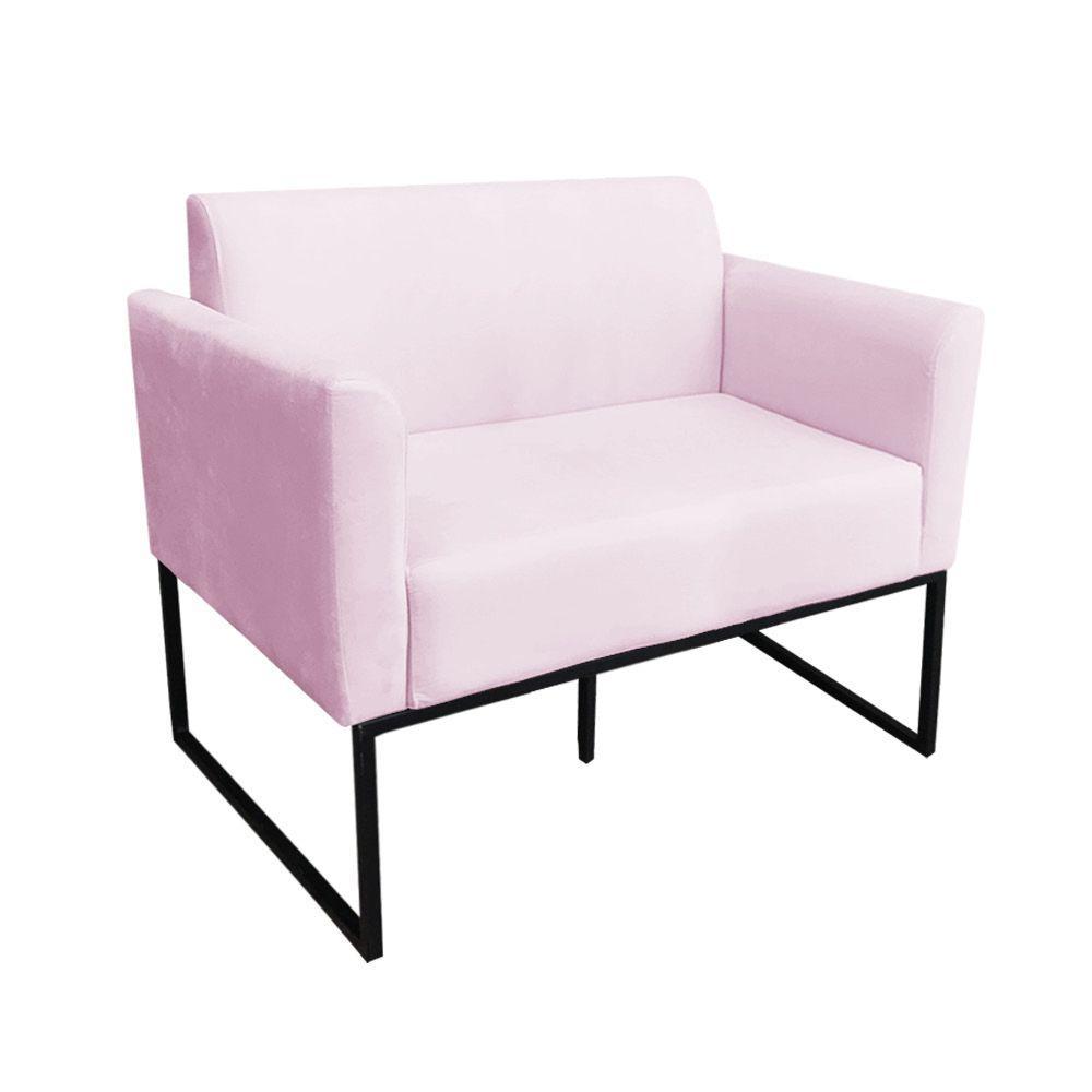 Namoradeira Marisa Suede Rosa Bebê Preto - 5