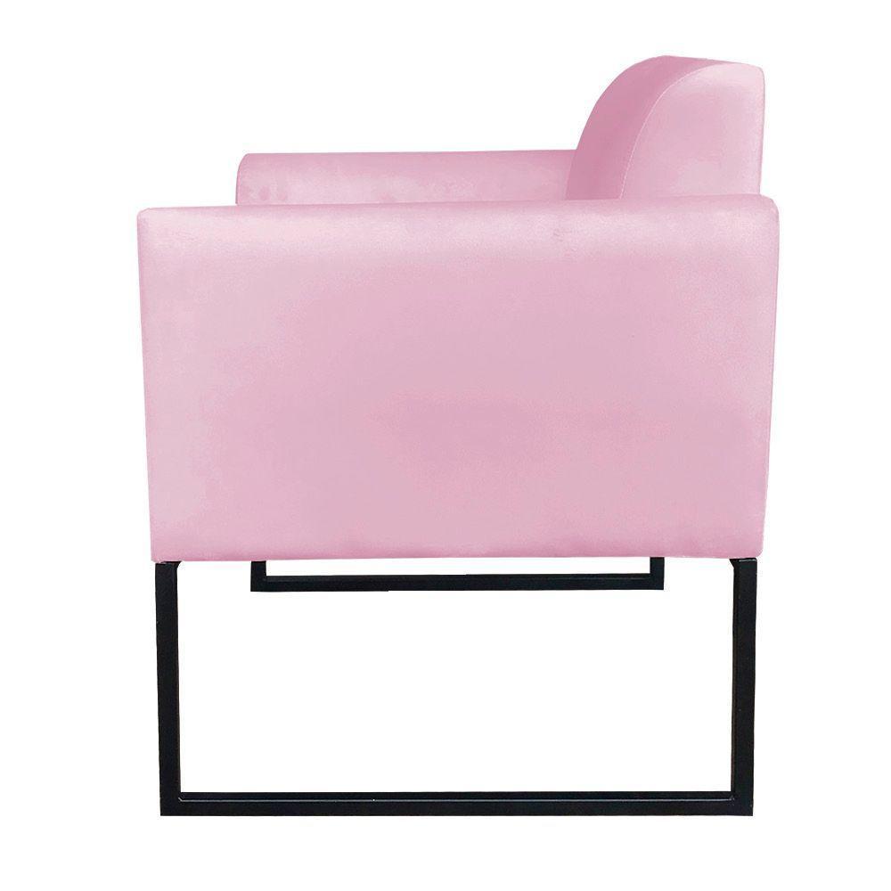 Namoradeira Marisa Suede Rosa Bebê Preto - 8