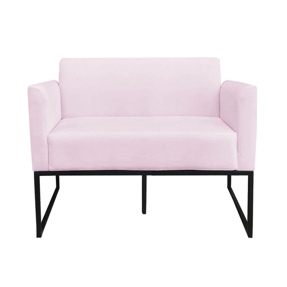 Namoradeira Marisa Suede Rosa Bebê Preto - 9