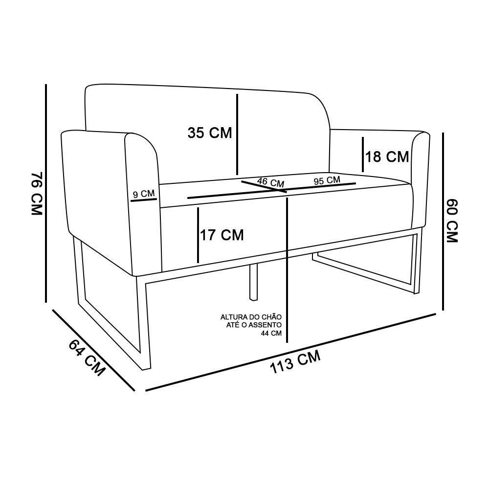 Namoradeira Marisa Suede Dourado Marrom - 8