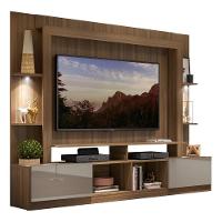 Estante Com Leds E Suporte Para Tv Até 65´´ Berlim Fg3384 Madeirada/lacca Fumê - 7