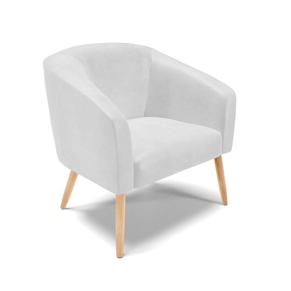 Kit 1 Namoradeira 2 Lugares E 2 Poltronas Branco Pés Palito - 2