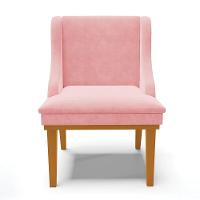 Kit 10 Cadeiras De Jantar Base Madeira Castanho Rosa Bebê - 7