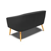 Namoradeira Corino Preto Pés Palito Castanho - 5