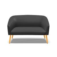 Namoradeira Corino Preto Pés Palito Castanho - 7