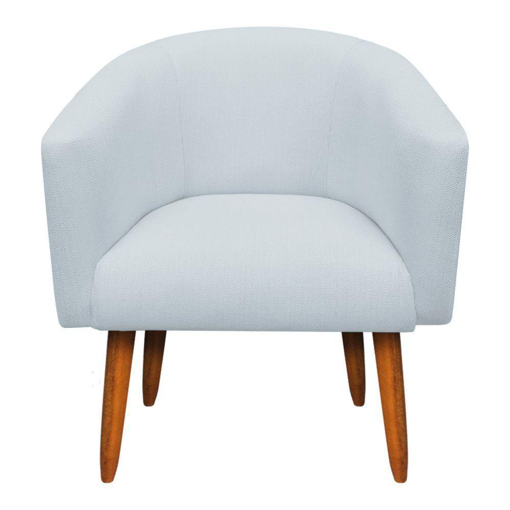 Kit 02 Poltronas E 01 Namoradeira Stella Cinza Claro A05 - 7