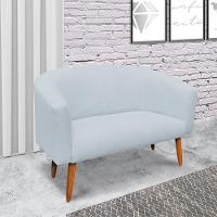 Kit 02 Poltronas E 01 Namoradeira Stella Cinza Claro A05 - 9