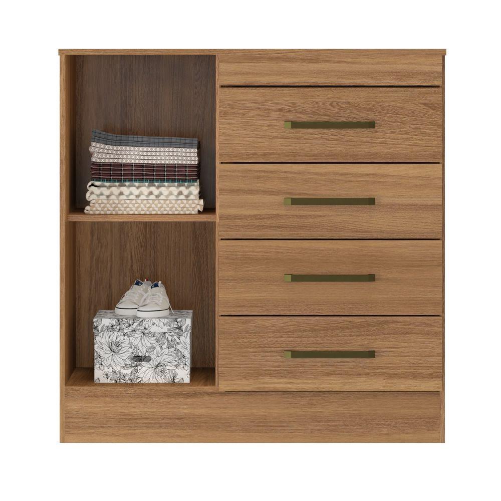 Conjunto Quarto Guarda Roupa E Comoda Arezzo Amendola - 2