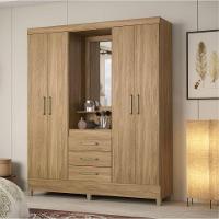 Conjunto Quarto Guarda Roupa E Comoda Arezzo Amendola - 7