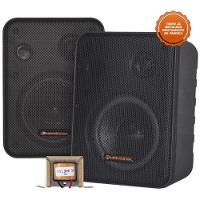 Caixa Acústica Com Trafo 70v(25w) Ambience Line Msb60nc Preta Hayonik - Par - 2 - 1